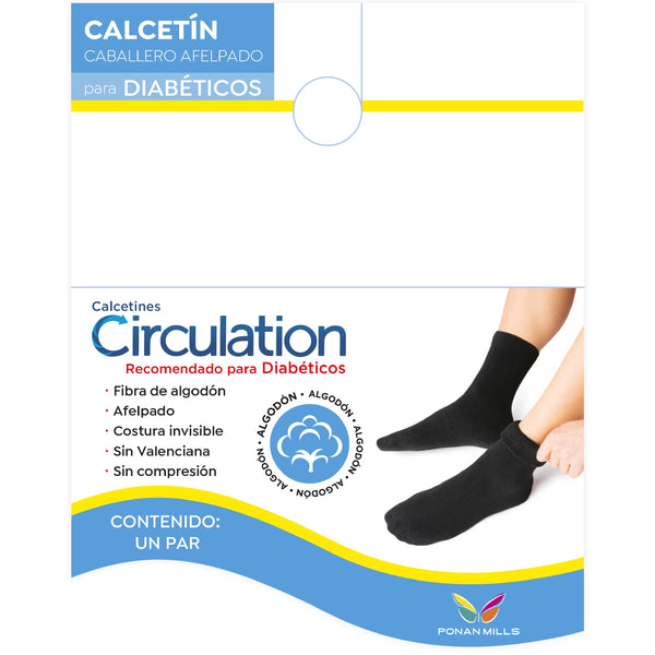 C8115 Men's Plush Crew Diabetic Sock