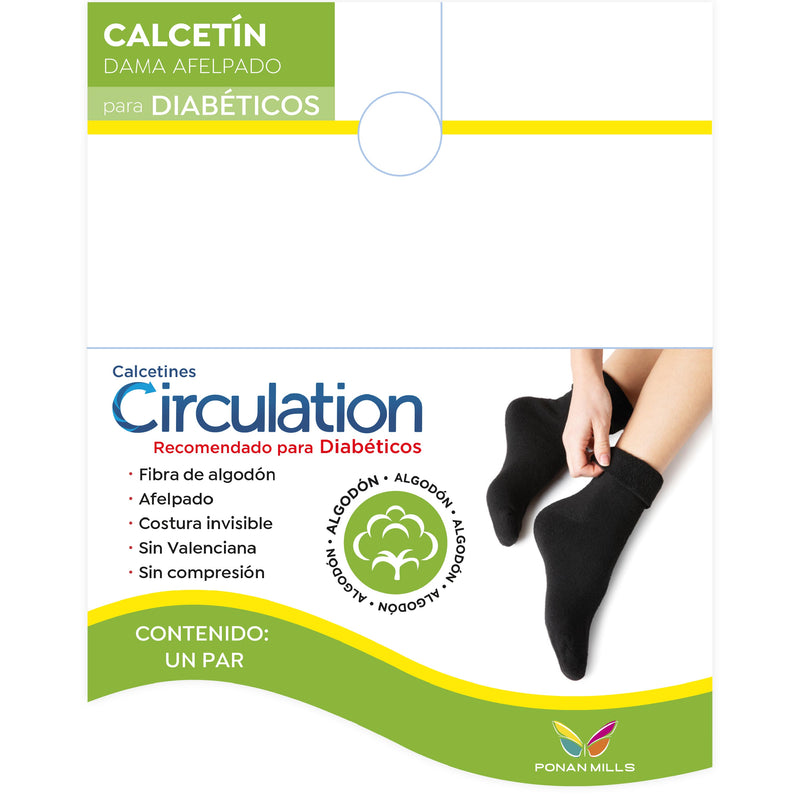 C8215 Women's Plush Crew Diabetic Sock